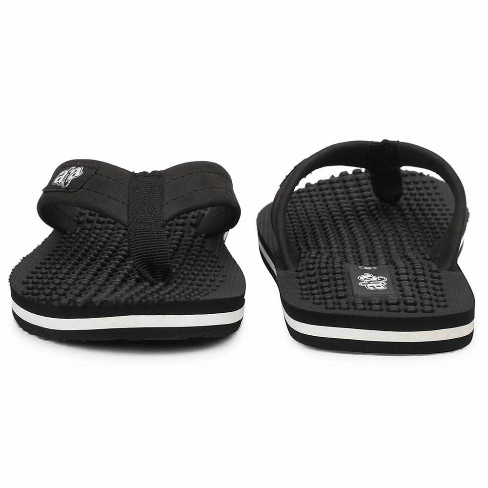 A-HA Black Casual Slipper For Men BEL-1 By Liberty