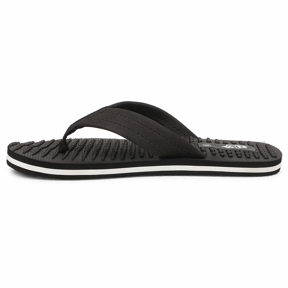 A-HA Black Casual Slipper For Men BEL-1 By Liberty