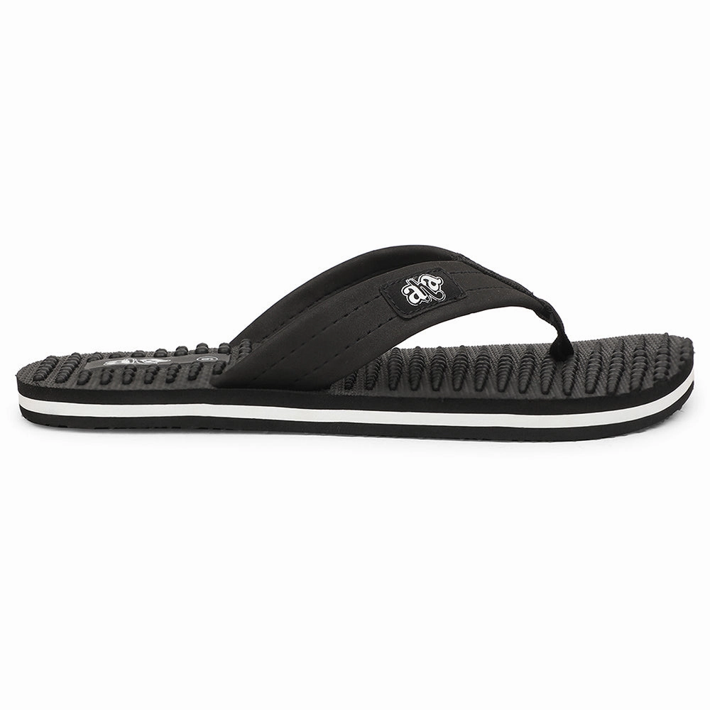 A-HA Black Casual Slipper For Men BEL-1 By Liberty