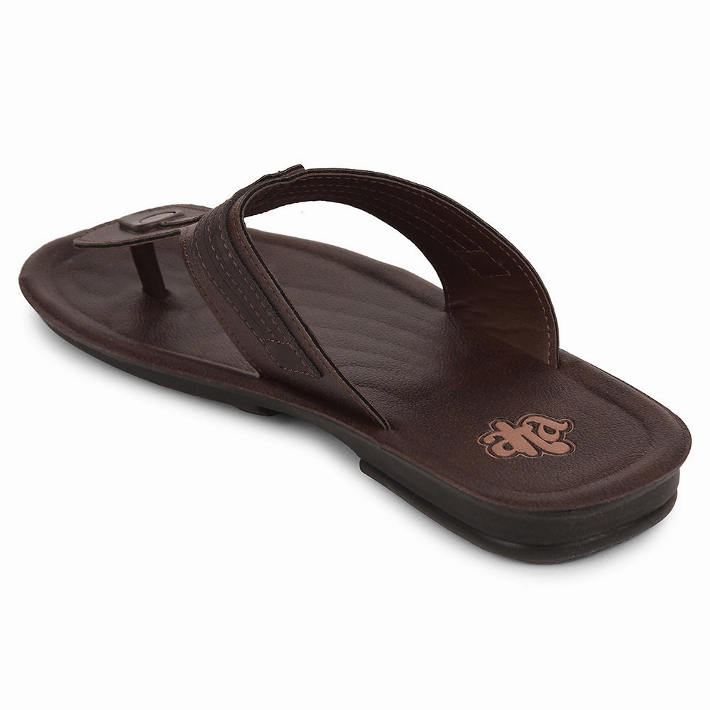 A-HA Brown Casual Slipper For Men MPU-61 By Liberty