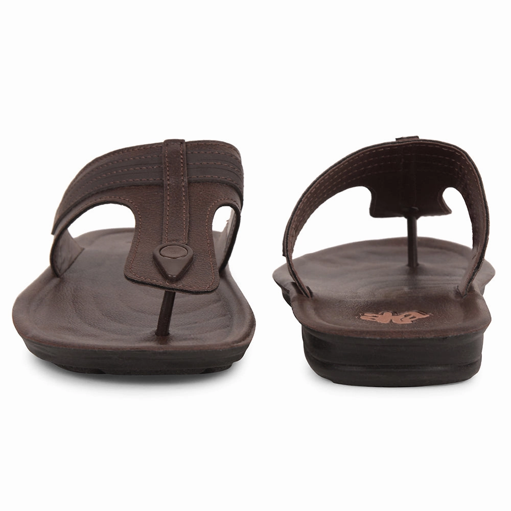 A-HA Brown Casual Slipper For Men MPU-61 By Liberty