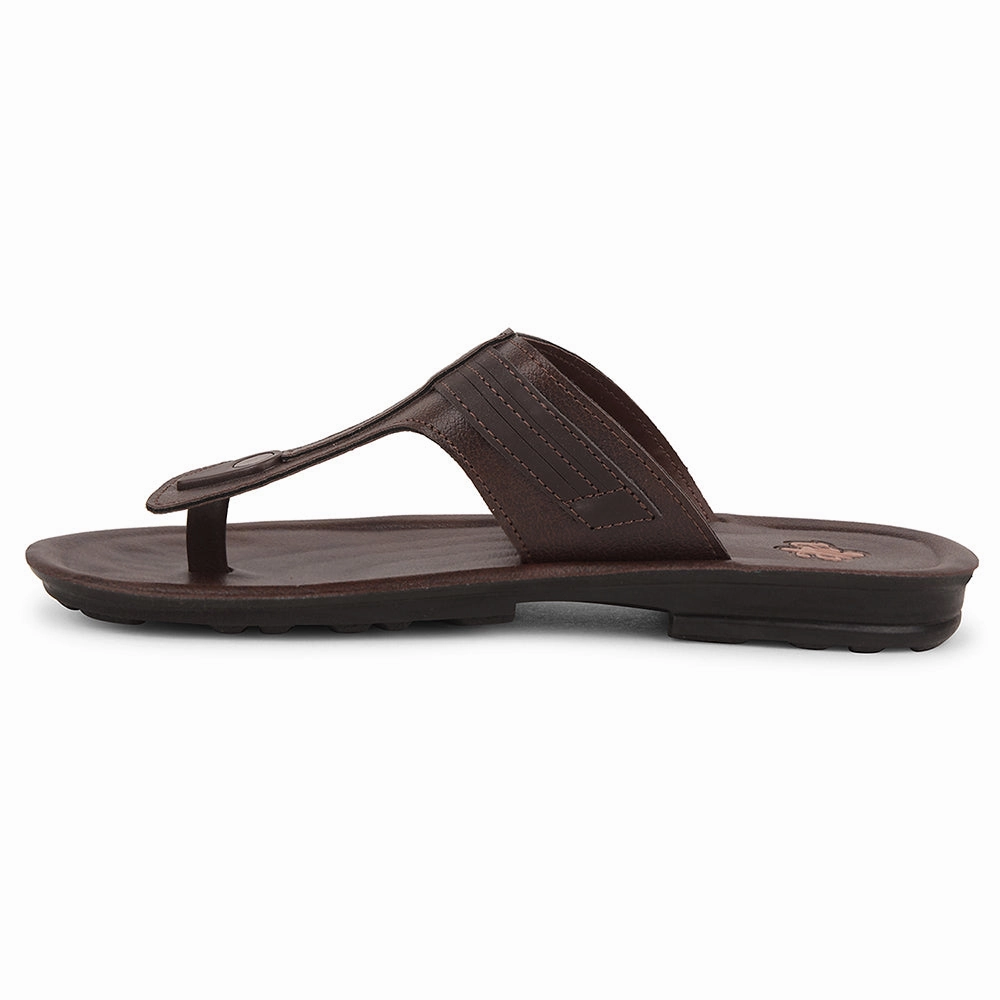 A-HA Brown Casual Slipper For Men MPU-61 By Liberty