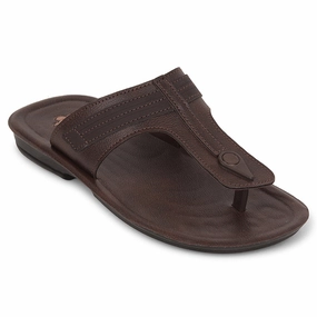 A-HA Brown Casual Slipper For Men MPU-61 By Liberty