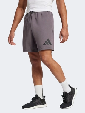 Adidas Future Icons 3 Bar Logo Men Sportswear Short Grey Strata