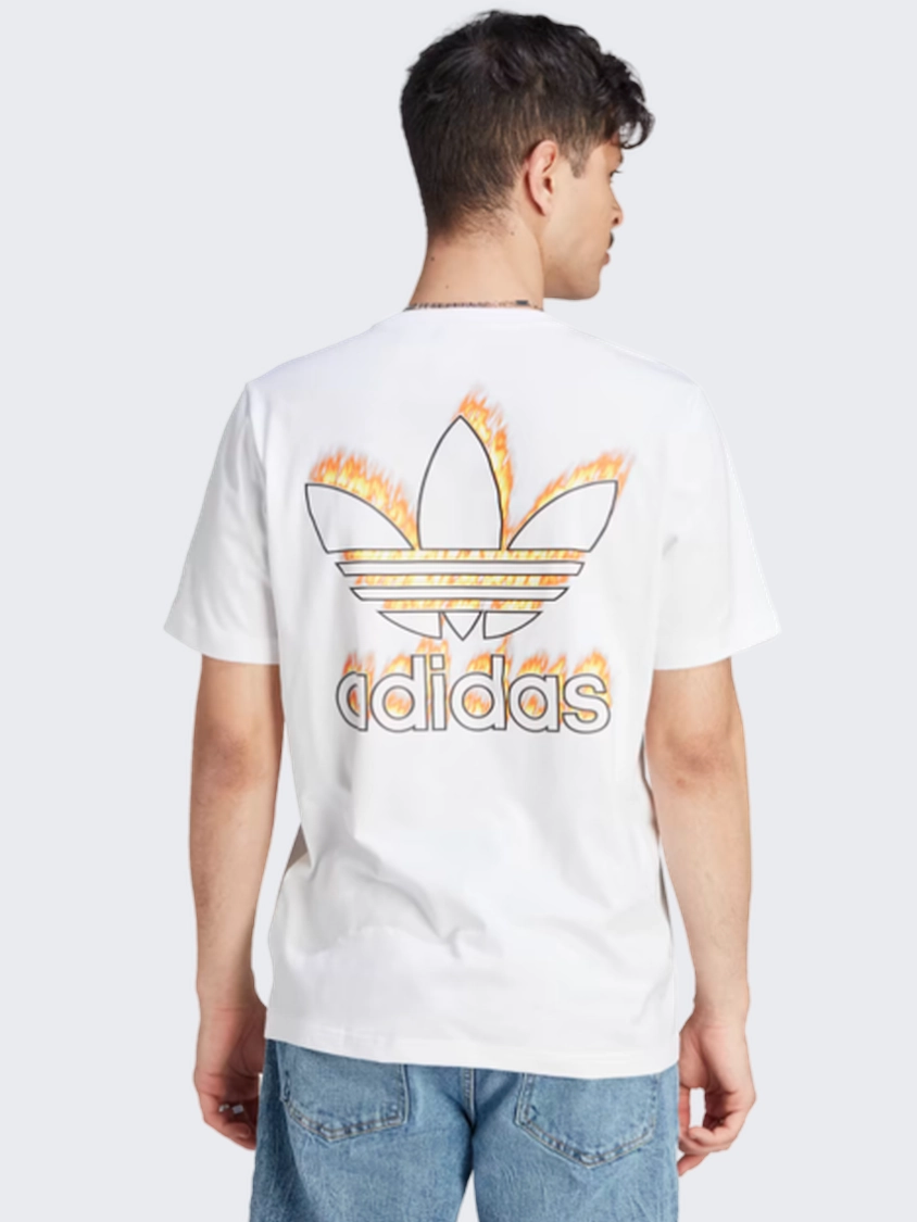 Adidas Graphics Fire Men Original T-Shirt White
