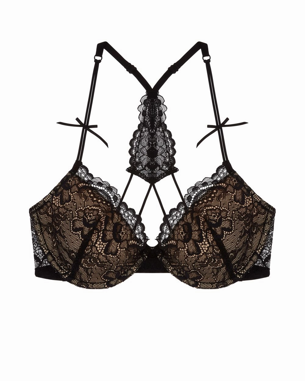 All Lace Underwire T-Back Bra