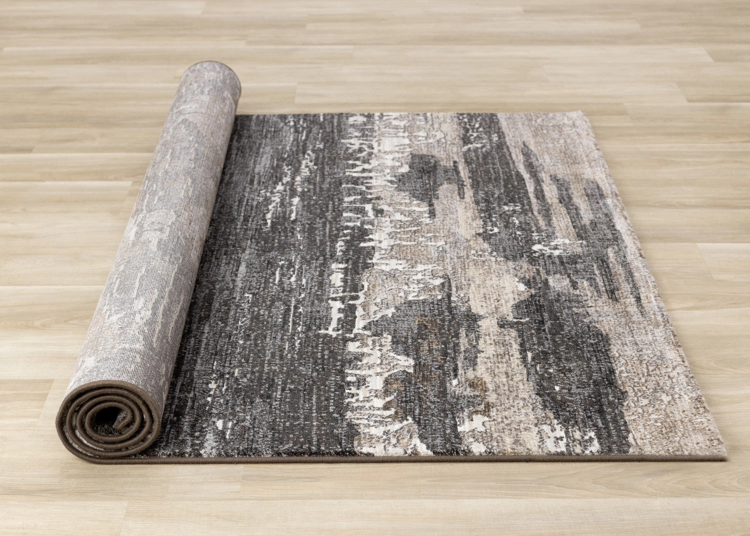 Allure Modern Dark Area Rug - Black Brown - 8' X 11'