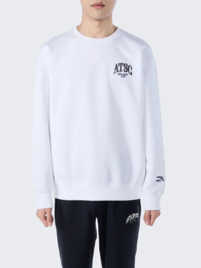 Anta Celebrate Like A Parisian Men Lifestyle Sweatshirt White