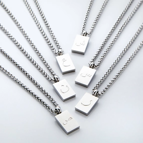 Arabic Letter Necklace | Men