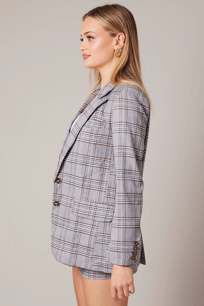 Black Check Blazer