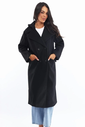 Black Coat Jersey Hood Insert