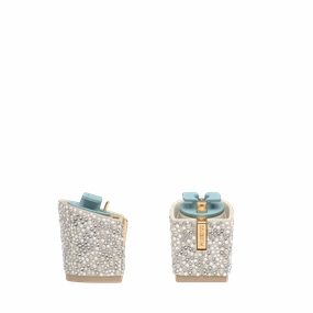 Block Heel Kit 3 Ivory Pearl & Rhinestone