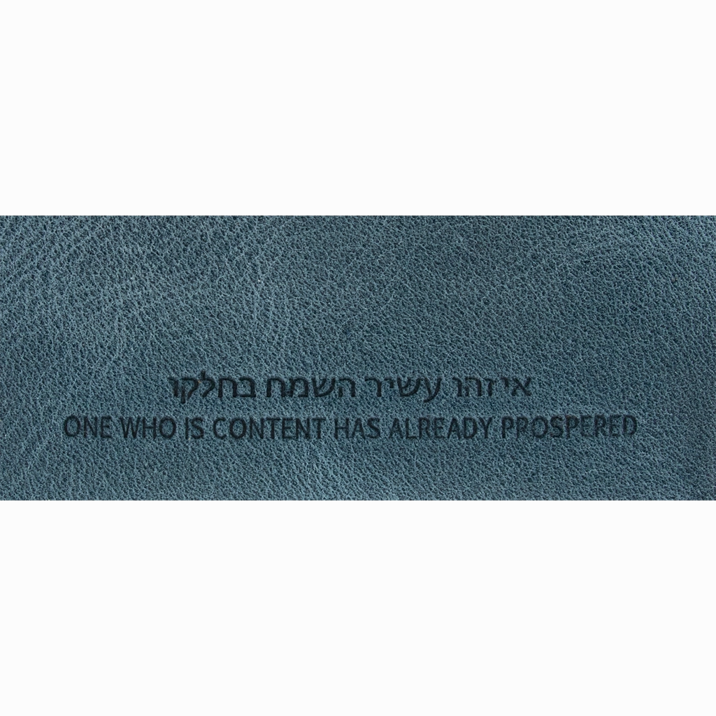 Blue Denim Leather Card Case