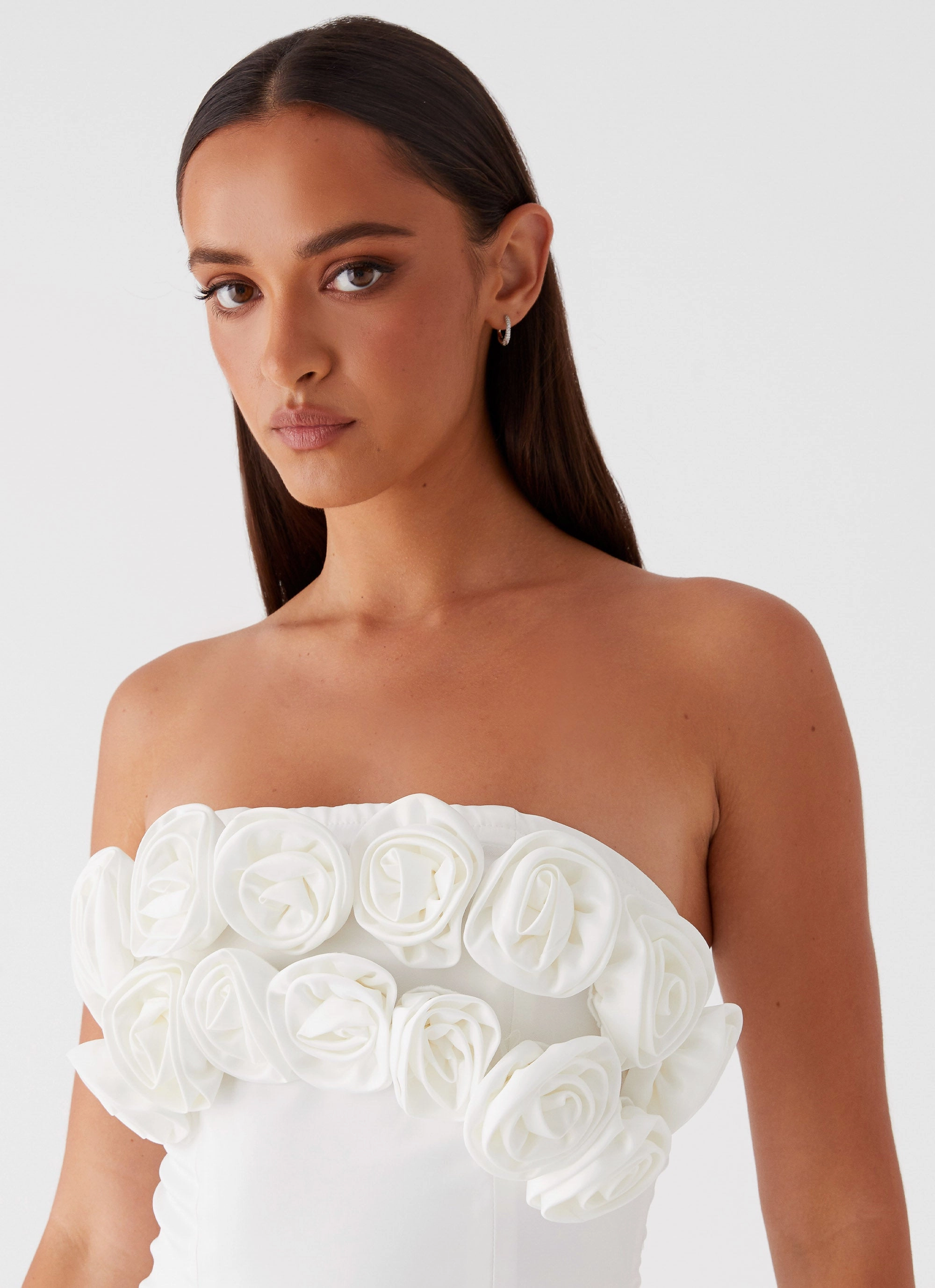 Bouquet Dream Mini Dress - White
