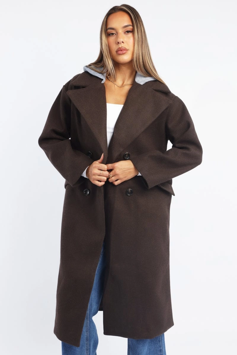 Brown Coat Jersey Hood Insert