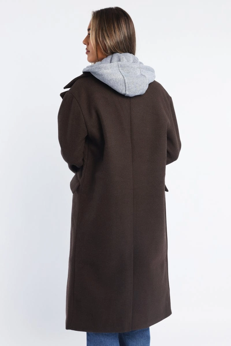 Brown Coat Jersey Hood Insert
