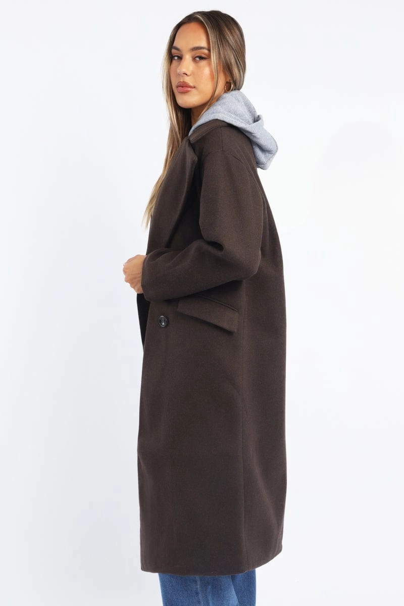 Brown Coat Jersey Hood Insert