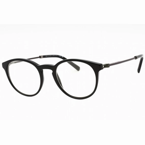 Bvlgari Men's Eyeglasses - Black Plastic Full Rim Round Shape Frame | 0BV3052 5518