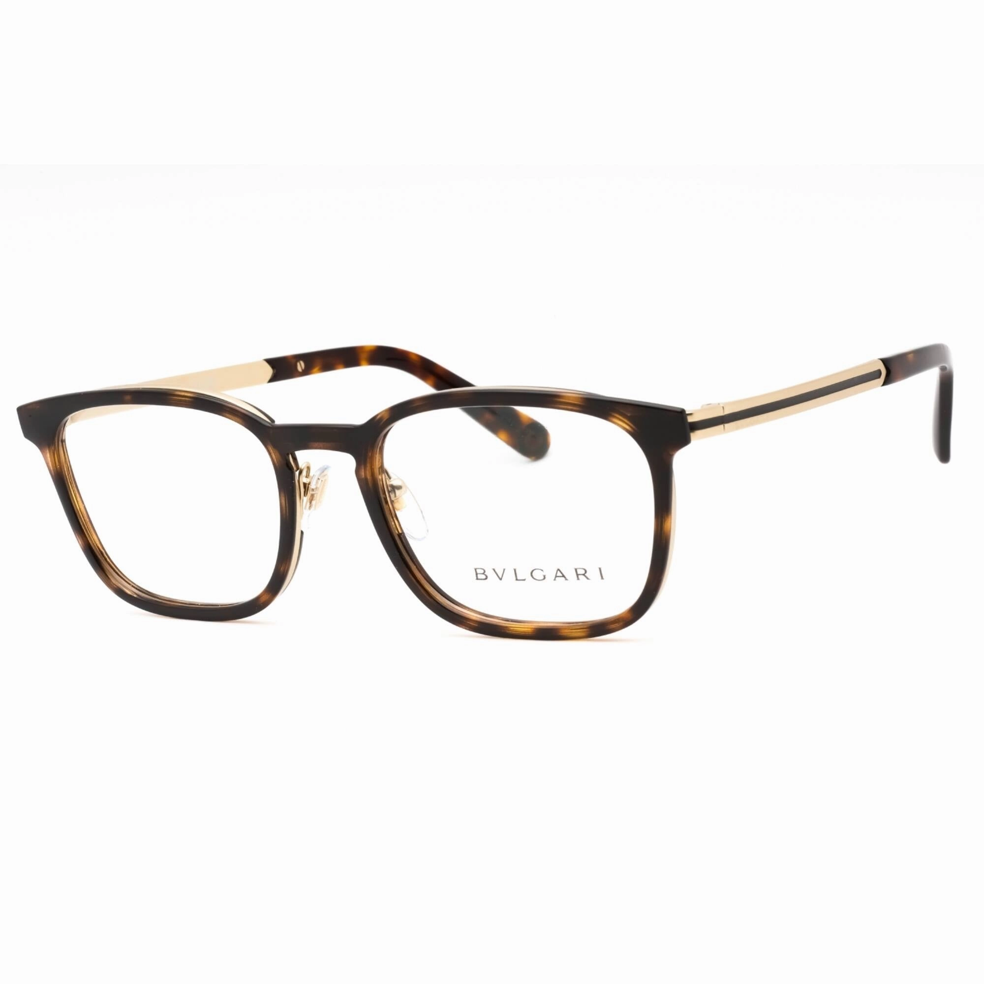 Bvlgari Men's Eyeglasses - Havana Metal & Plastic Rectangular Frame | 0BV1117 2022
