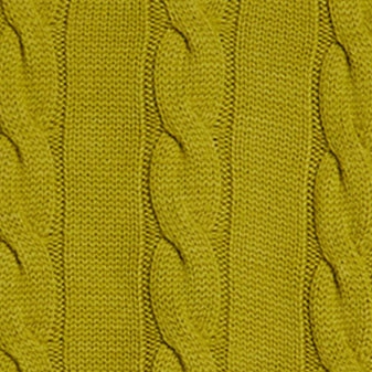 Cable Knit Beanie - Chartreuse