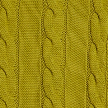 Cable Knit Scarf - Chartreuse