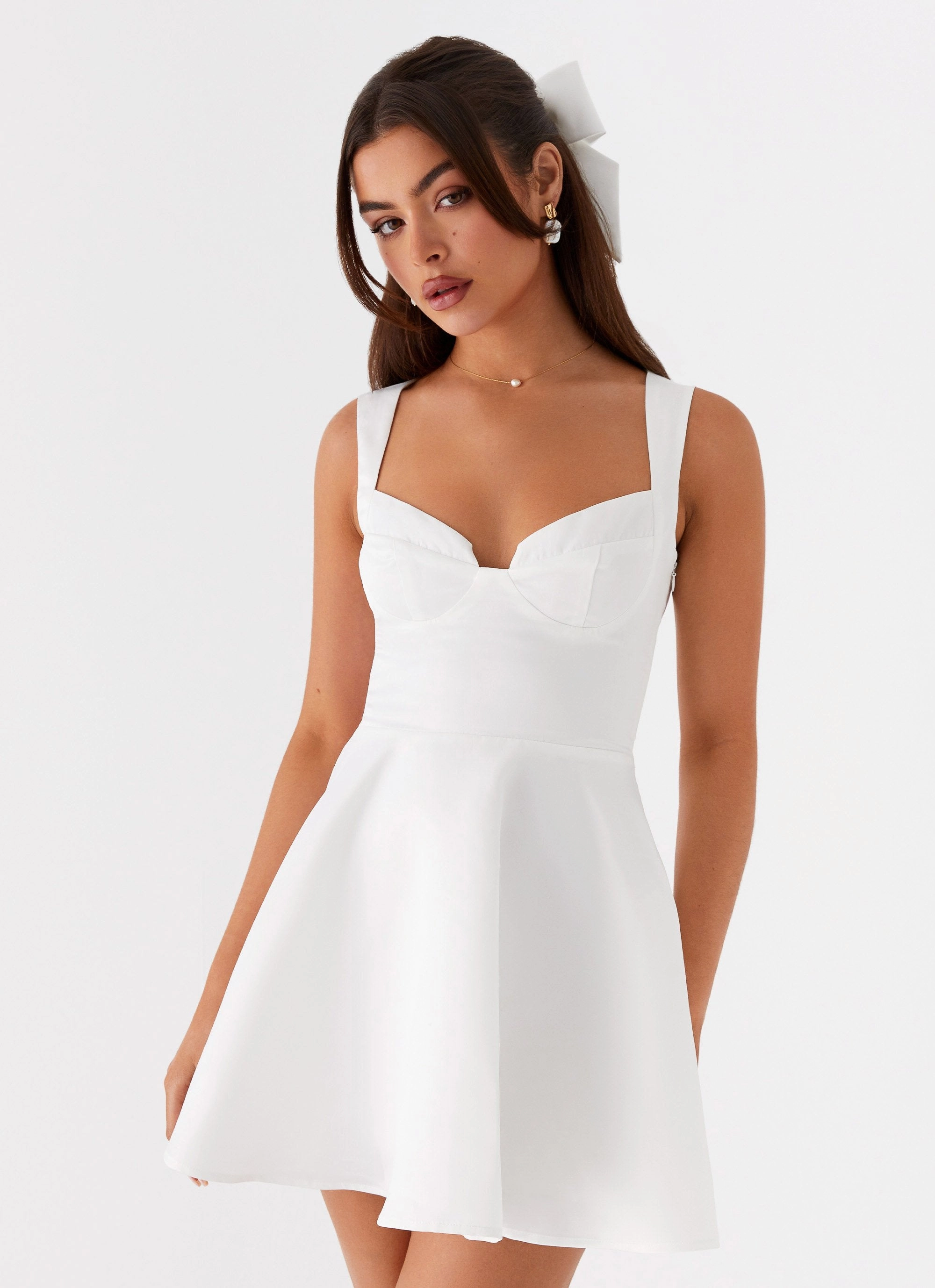 Candice Mini Dress - White