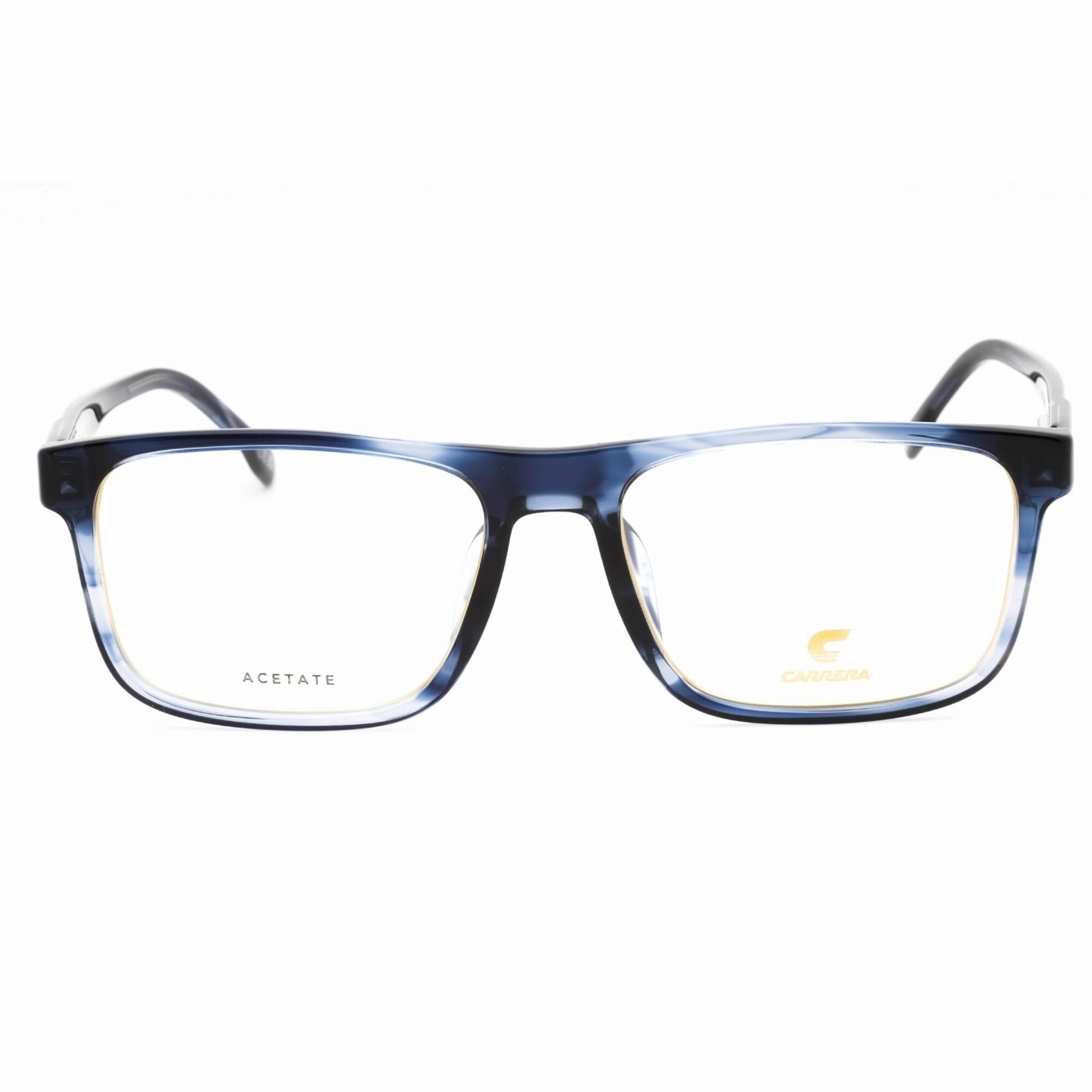 Carrera Men's Eyeglasses - Blue Horn Plastic Rectangular Frame | C FLEX 04/G 038I 00