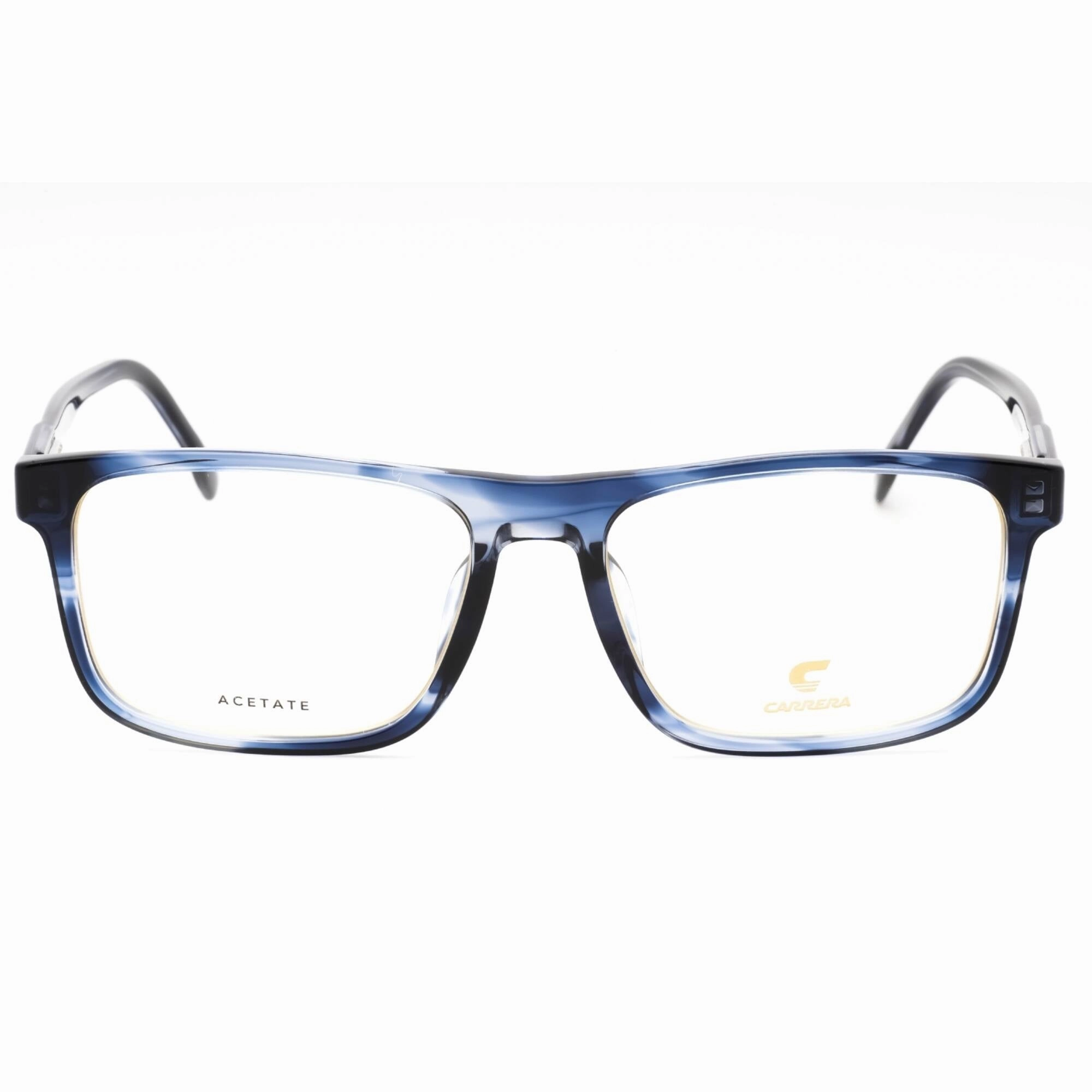 Carrera Men's Eyeglasses - Blue Horn Plastic Rectangular Frame | C FLEX 04/G 038I 00