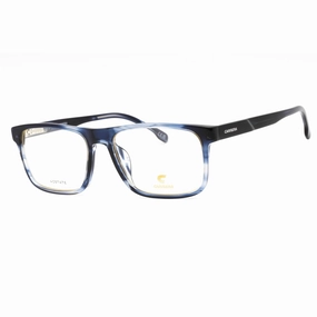 Carrera Men's Eyeglasses - Blue Horn Plastic Rectangular Frame | C FLEX 04/G 038I 00