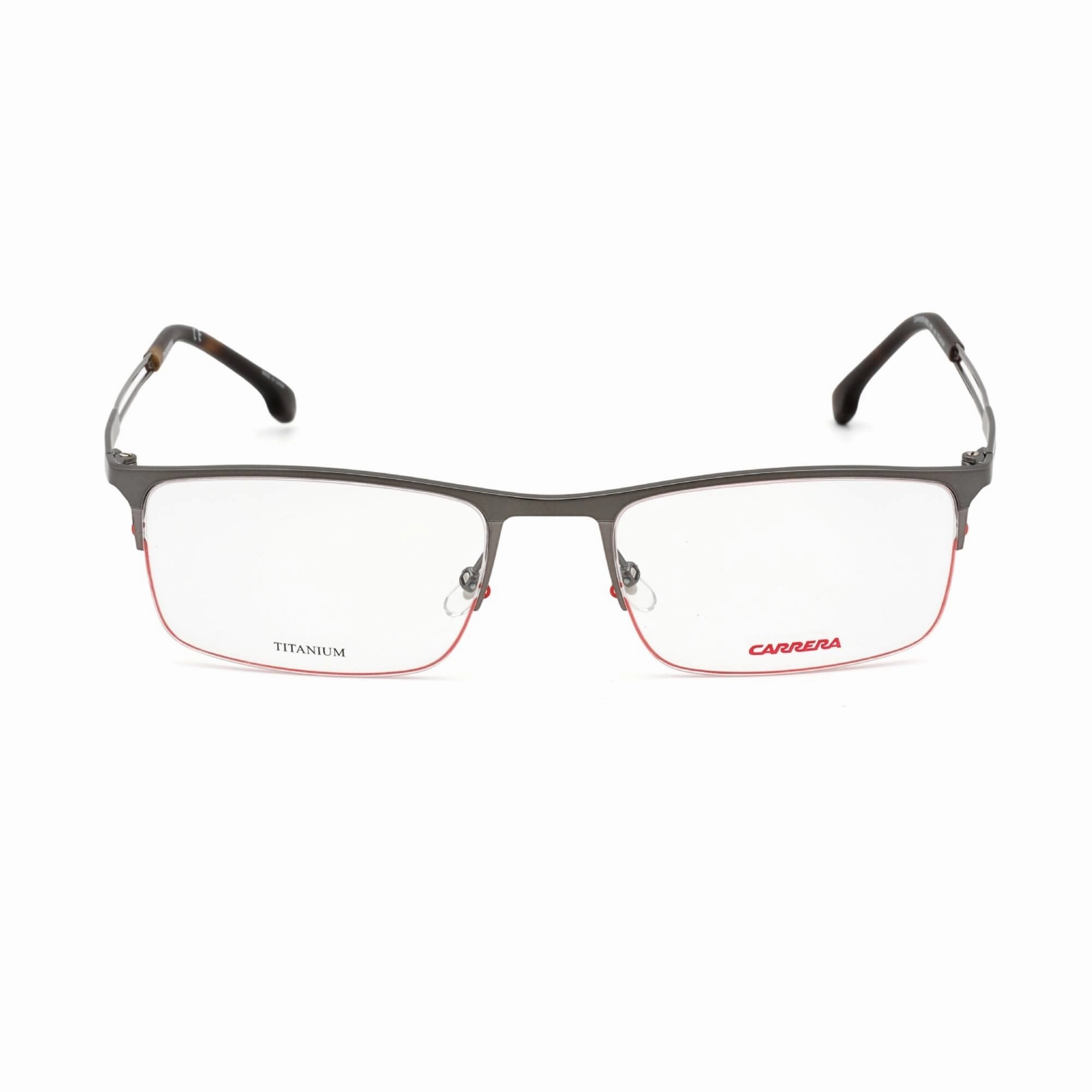 Carrera Men's Eyeglasses - Semi Matte Dark Ruthenium Rectangular Frame | 8832 0R80 00