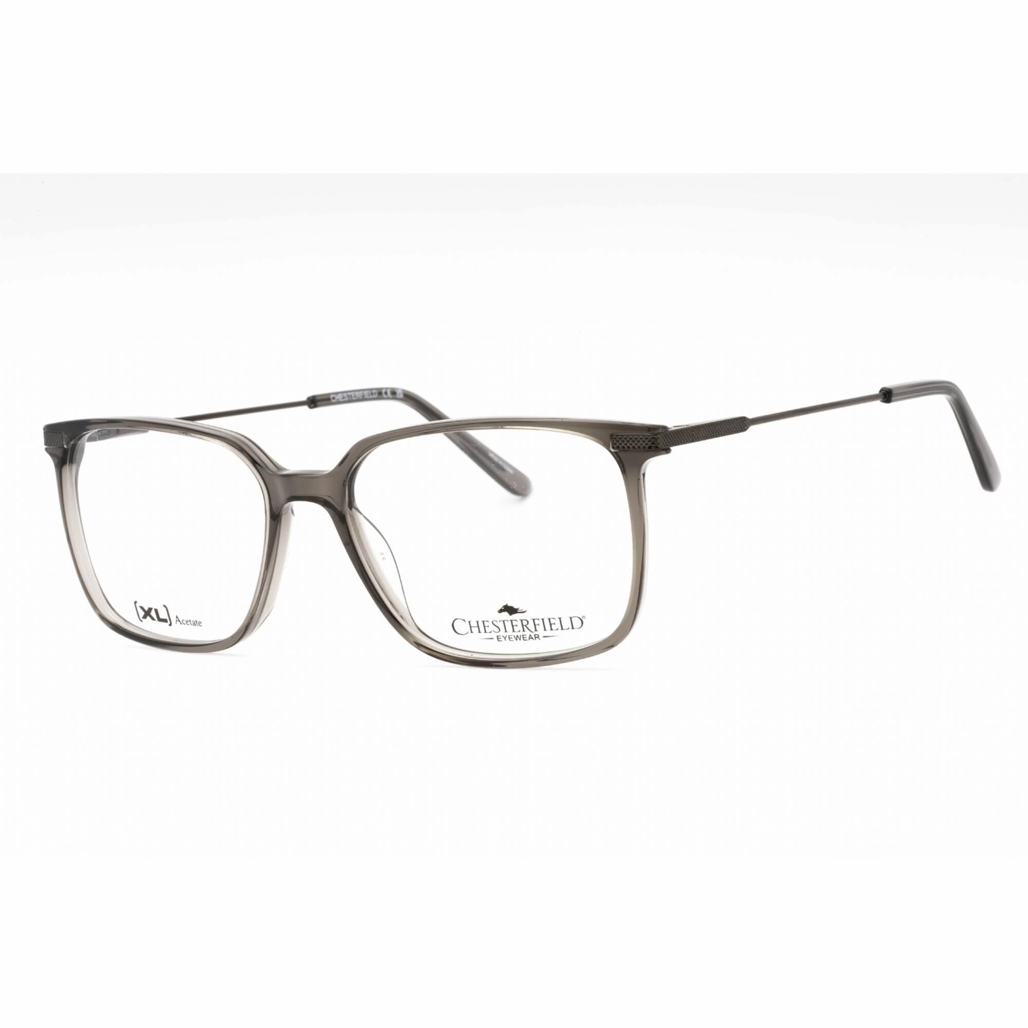 Chesterfield Men's Eyeglasses - Grey Crystal Plastic Square Frame | CH 103XL 0CBL 00