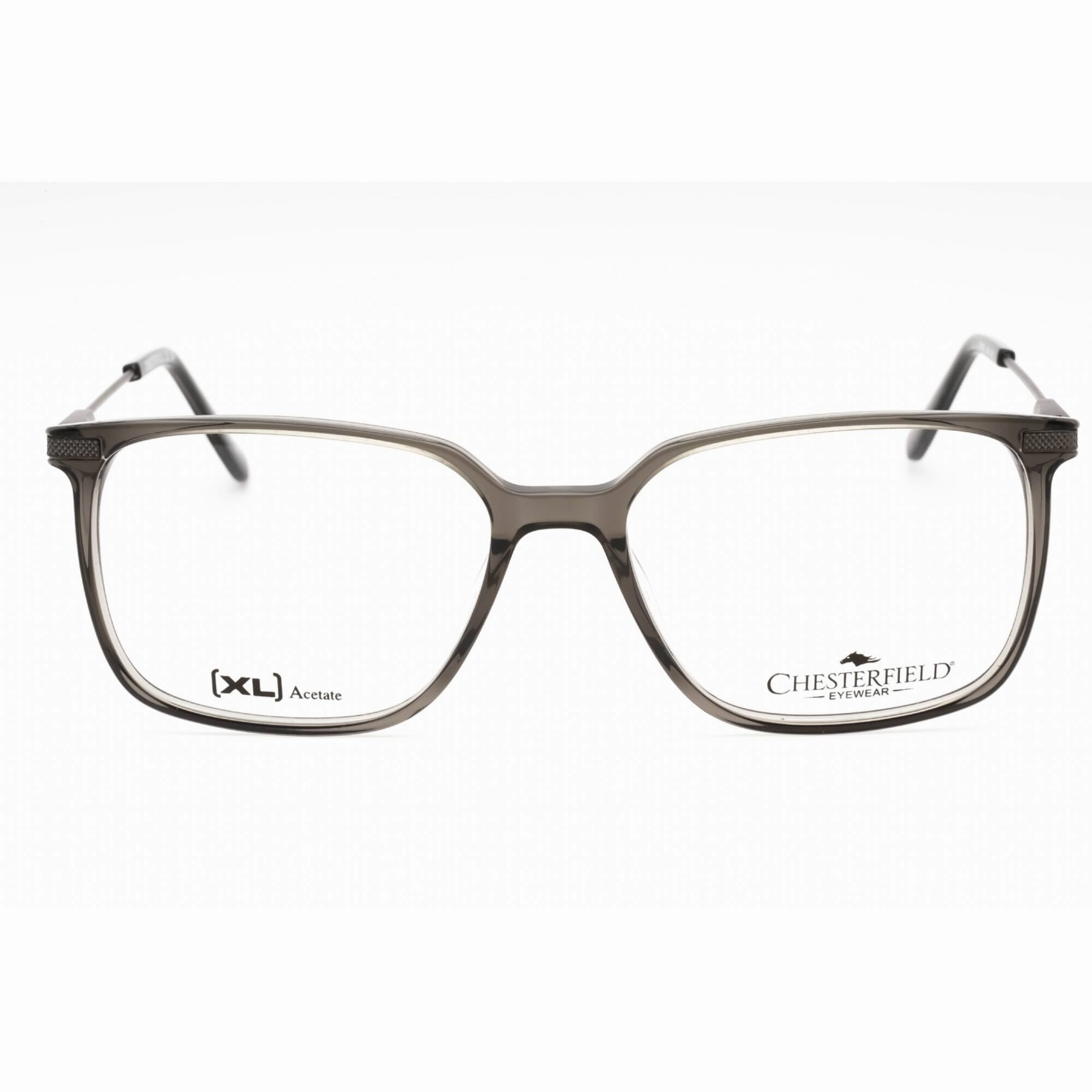 Chesterfield Men's Eyeglasses - Grey Crystal Plastic Square Frame | CH 103XL 0CBL 00