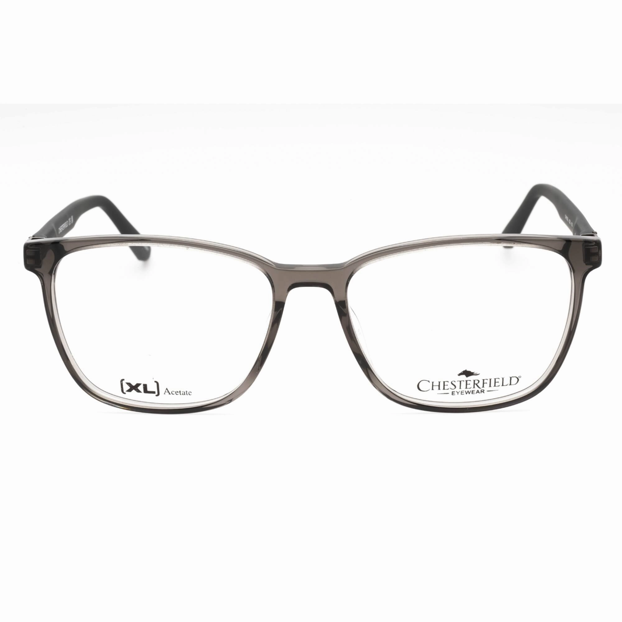Chesterfield Men's Eyeglasses - Grey Crystal Plastic Square Frame | CH 110XL 0CBL 00
