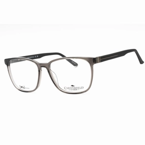 Chesterfield Men's Eyeglasses - Grey Crystal Plastic Square Frame | CH 110XL 0CBL 00