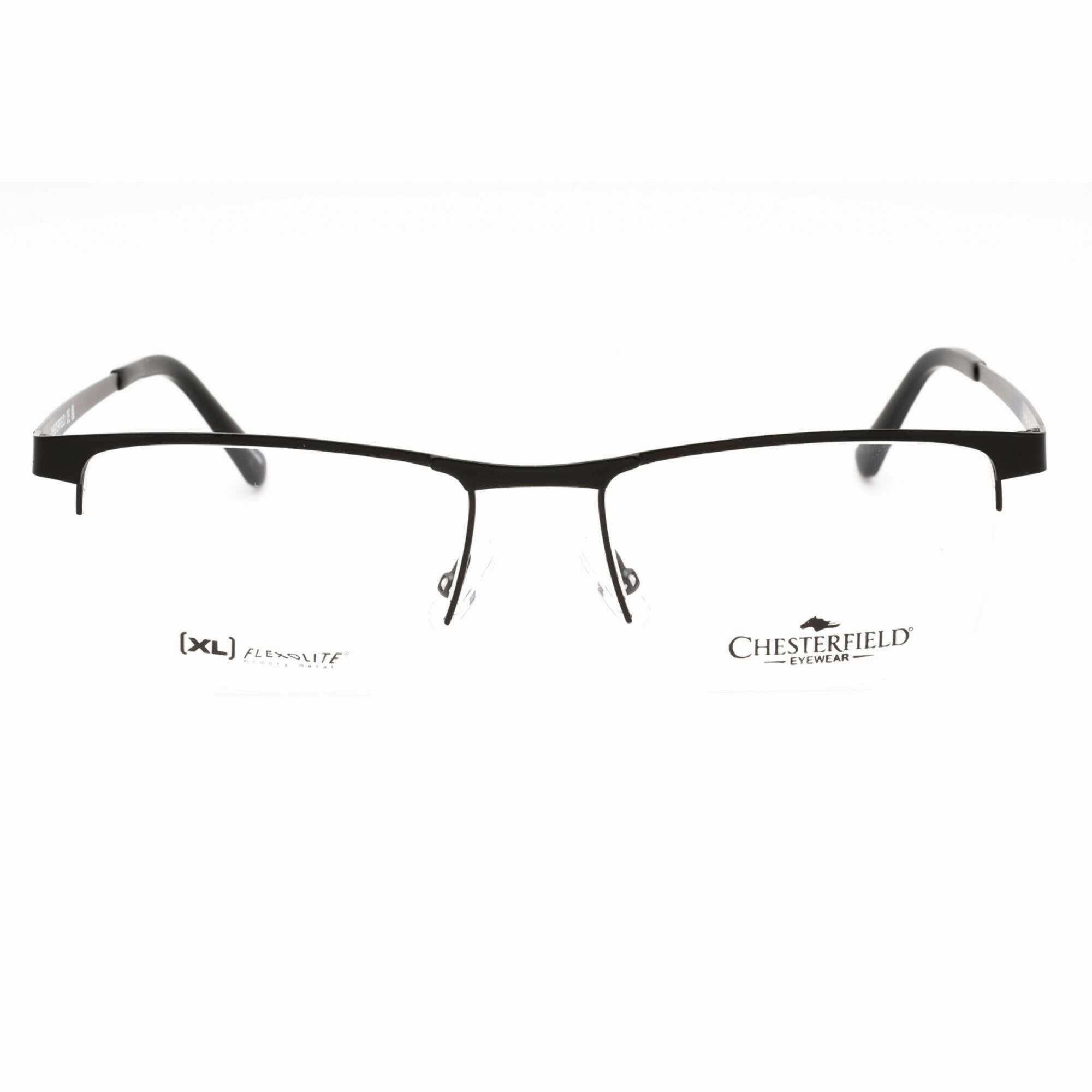 Chesterfield Men's Eyeglasses - Matte Black Metal Rectangular Frame | CH 113XL 0003 00