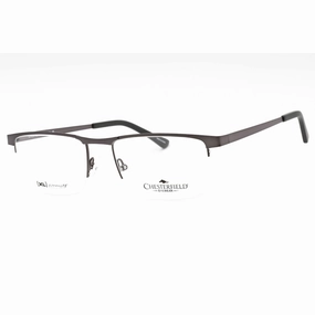 Chesterfield Men's Eyeglasses - Matte Grey Metal Rectangular Frame | CH 113XL 0FRE 00