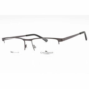 Chesterfield Men's Eyeglasses - Matte Grey Metal Rectangular Frame | CH 113XL 0FRE 00