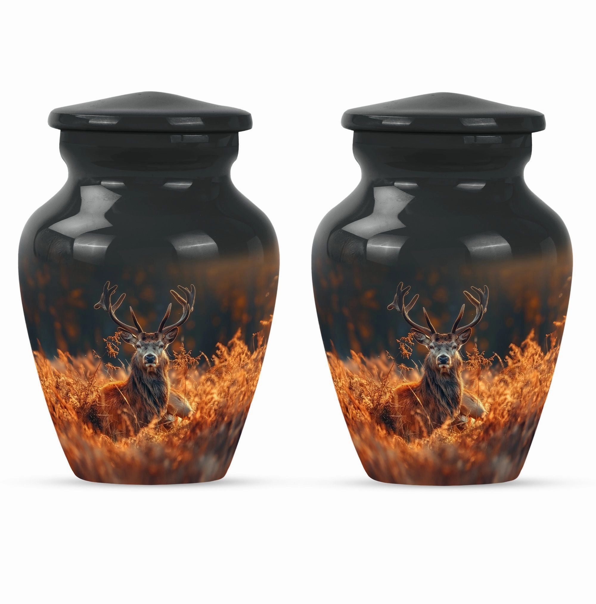 Classic Deer Urn Memorial for Men - Perfect Remembrance Keepsake