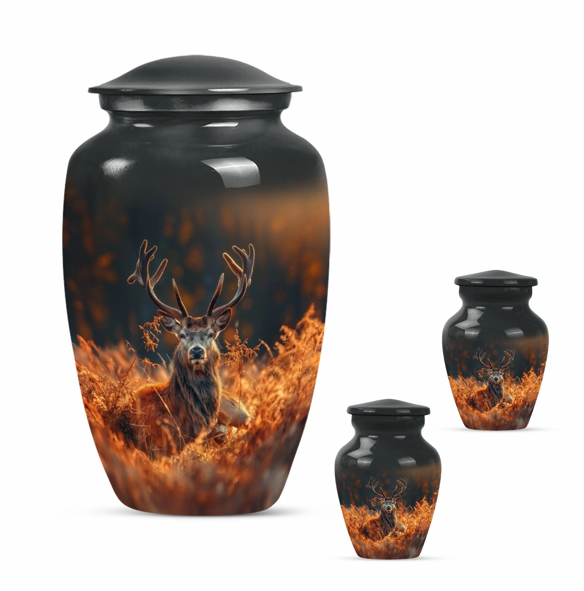 Classic Deer Urn Memorial for Men - Perfect Remembrance Keepsake