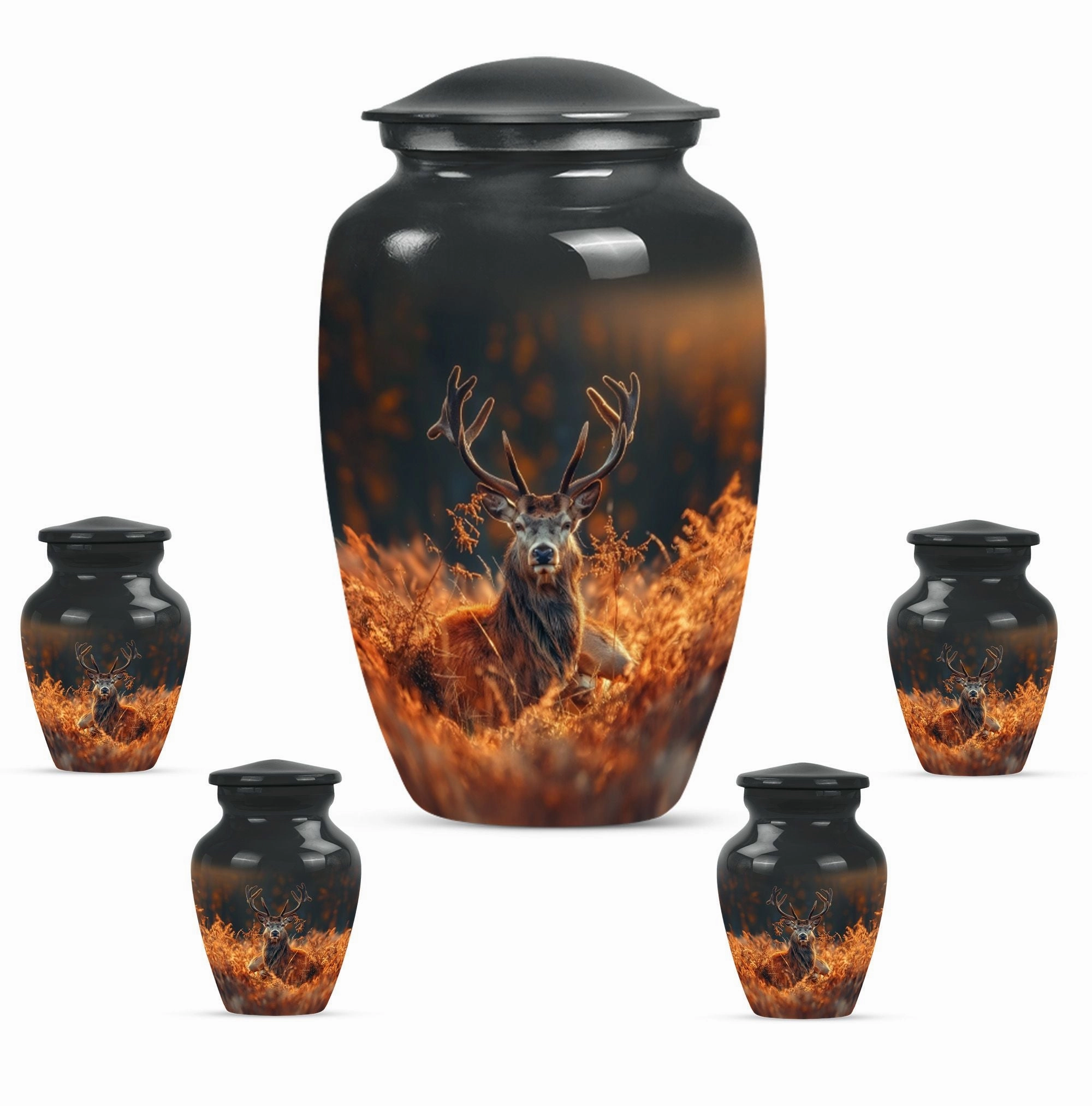Classic Deer Urn Memorial for Men - Perfect Remembrance Keepsake