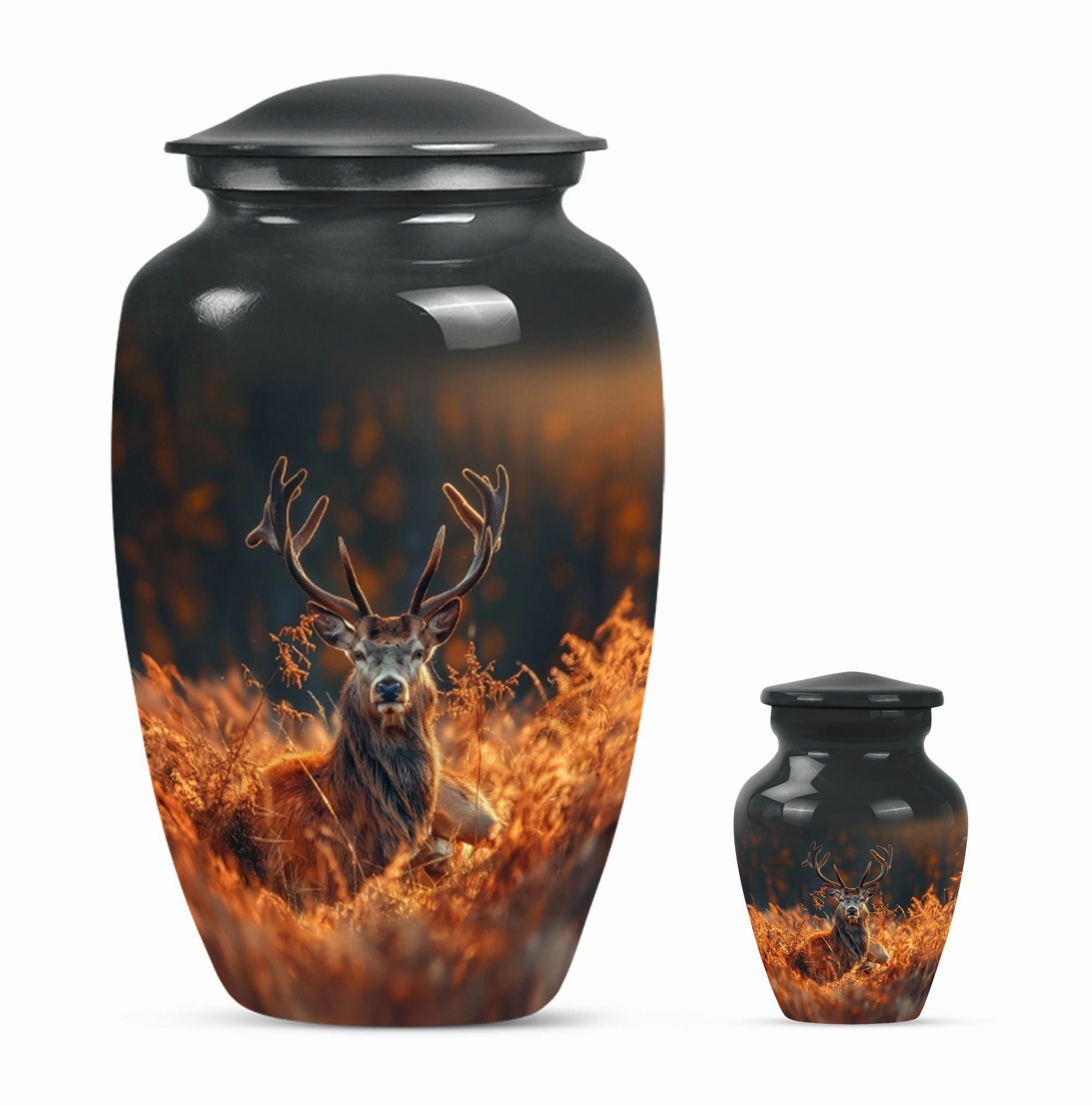 Classic Deer Urn Memorial for Men - Perfect Remembrance Keepsake
