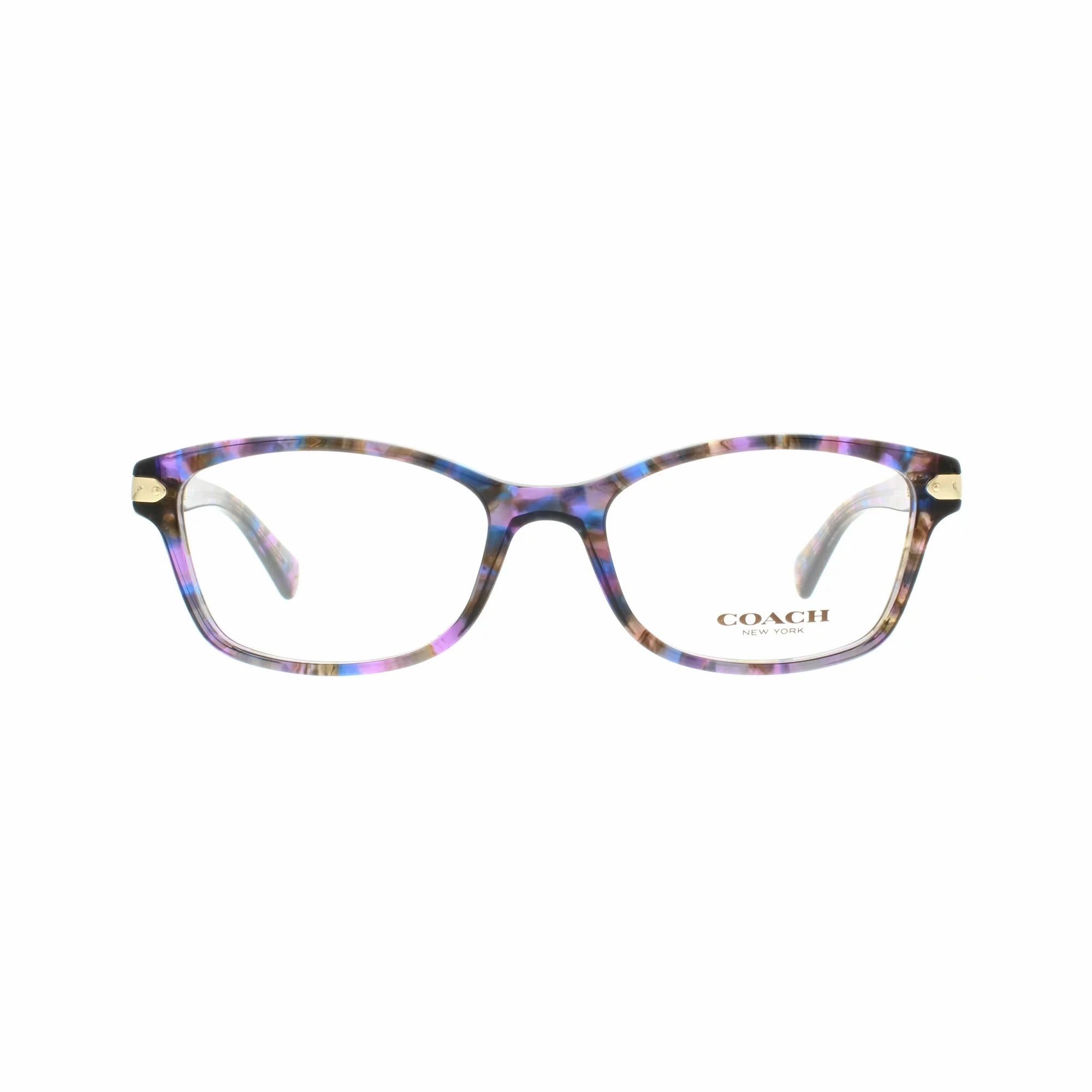 Coach HC6065-5288 Confetti Purple Rectangular Womens Plastic Eyeglasses