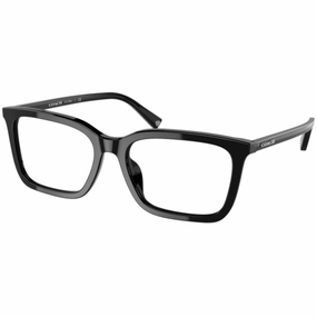 Coach Men's Eyeglasses - Black Plastic Square Frame Demo Lens, 54 mm | 6188U 5002