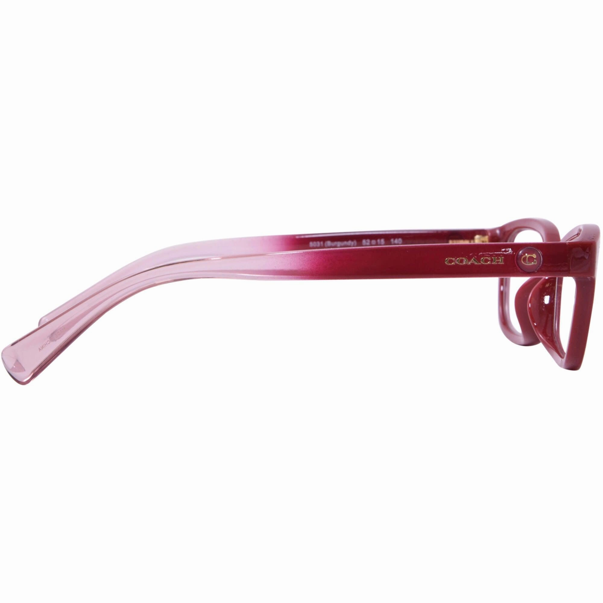 Coach Women's Eyeglasses - Burgundy Plastic Frame Demo Lens | COACH 0HC6147U 5031