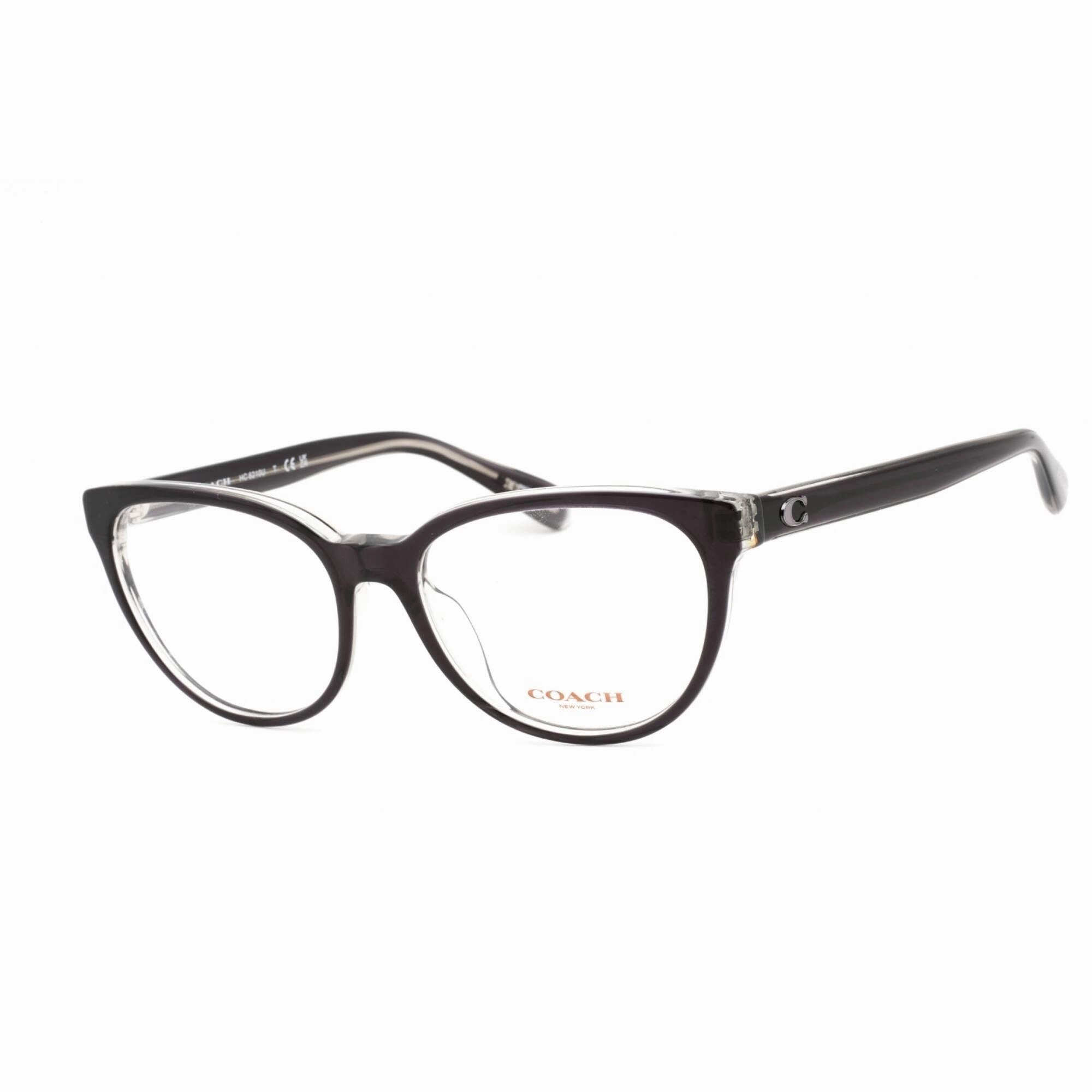 Coach Women's Eyeglasses - Cat Eye Black and Transparent Grey Frame | 0HC6210U 5745