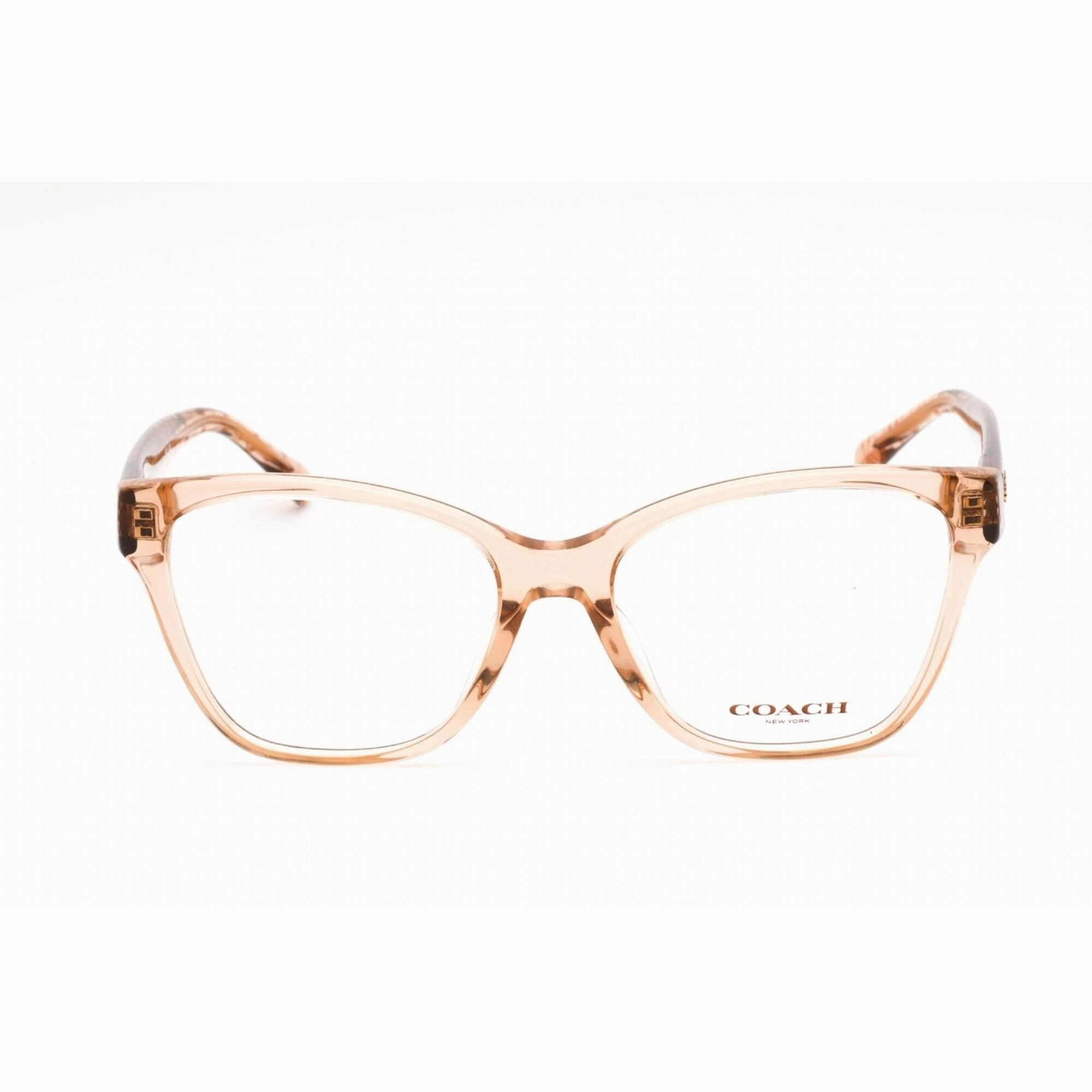 Coach Women's Eyeglasses - Cat Eye Transparent Brown Plastic Frame | 0HC6207U 5561