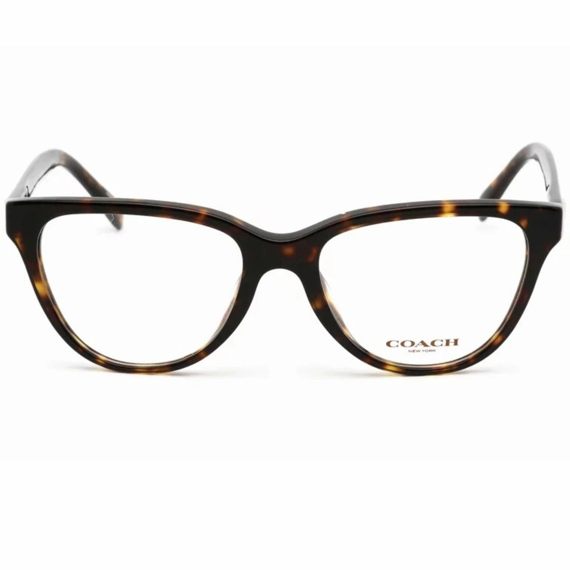 Coach Women's Eyeglasses - Dark Tortoise Plastic Cat Eye Frame Demo Lens | 6202F 5120