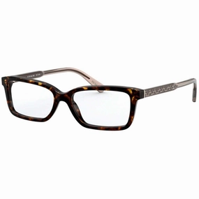 Coach Women's Eyeglasses - Dark Tortoise Plastic Frame, 53 mm | COACH 0HC6145 5120