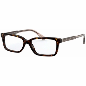 Coach Women's Eyeglasses - Dark Tortoise Plastic Frame, 53 mm | COACH 0HC6145 5120