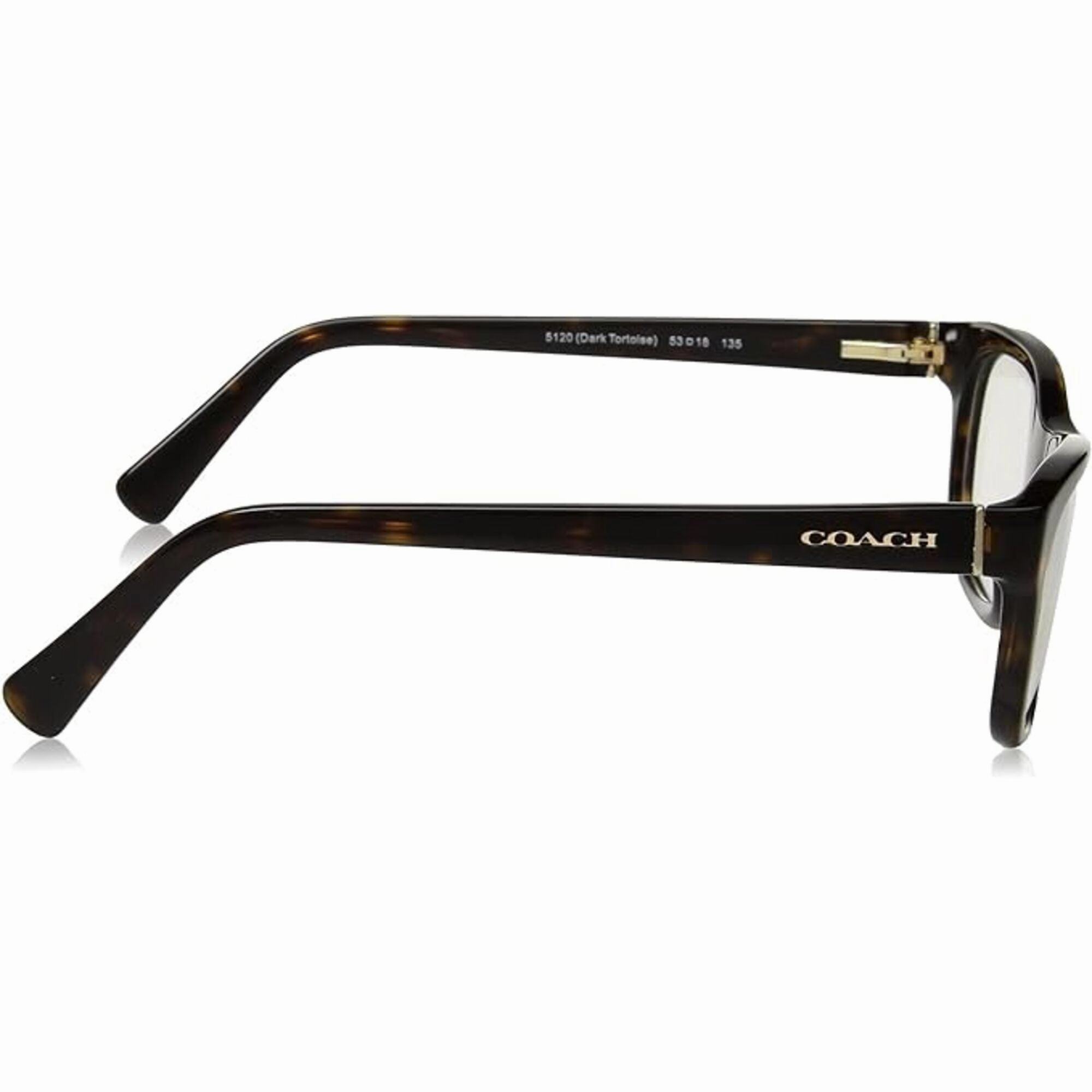 Coach Women's Eyeglasses - Dark Tortoise Plastic Rectangular | COACH 0HC6081 5120